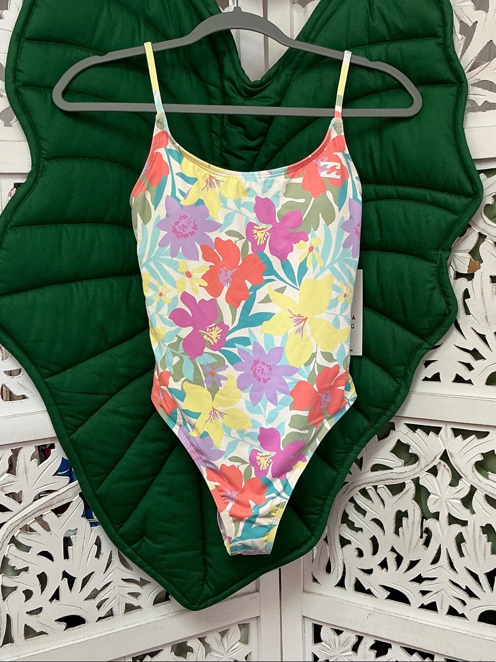NWT Billabong beach babe one piece swimsuit, pastel floral print. Size M and L